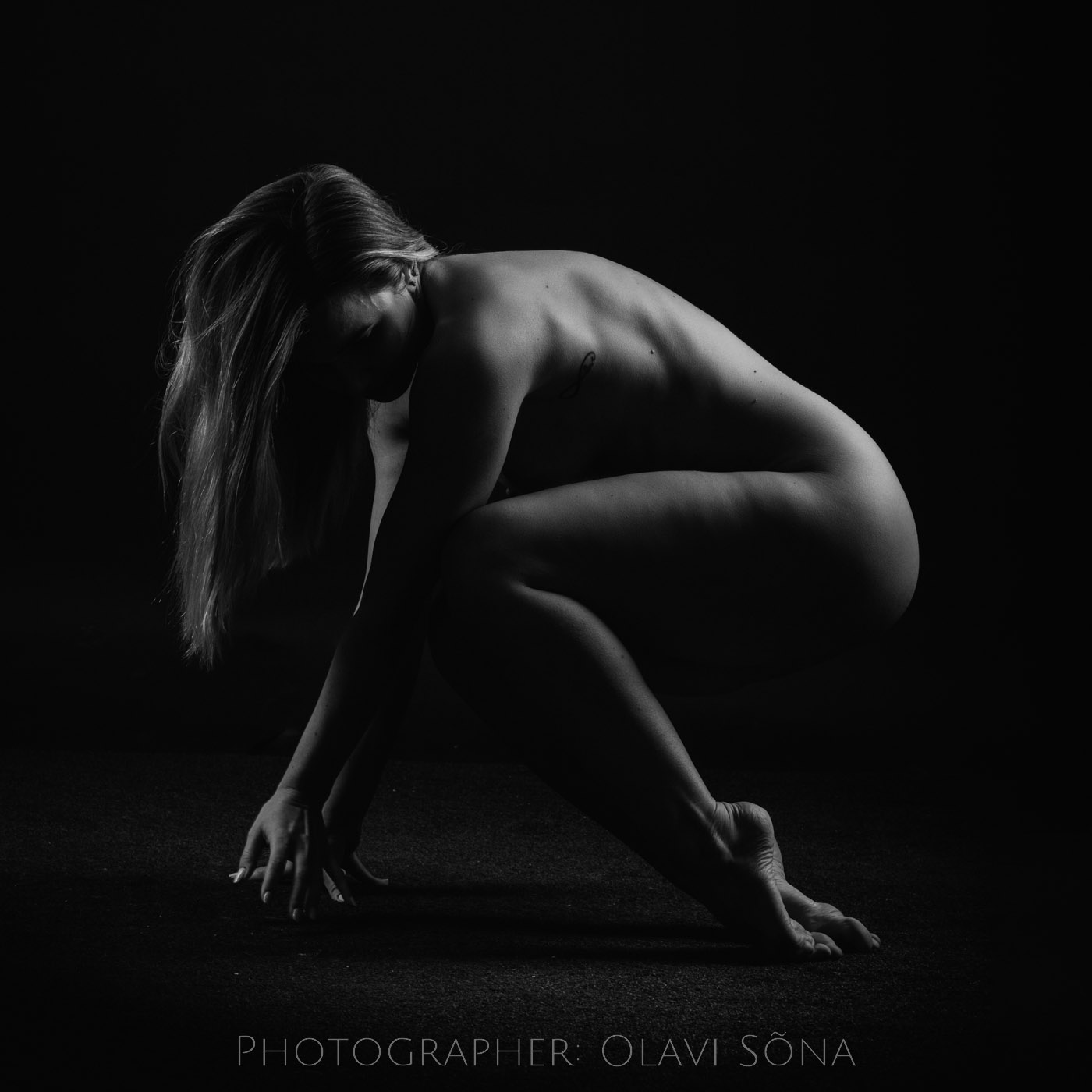 Nude art - woman in a pose